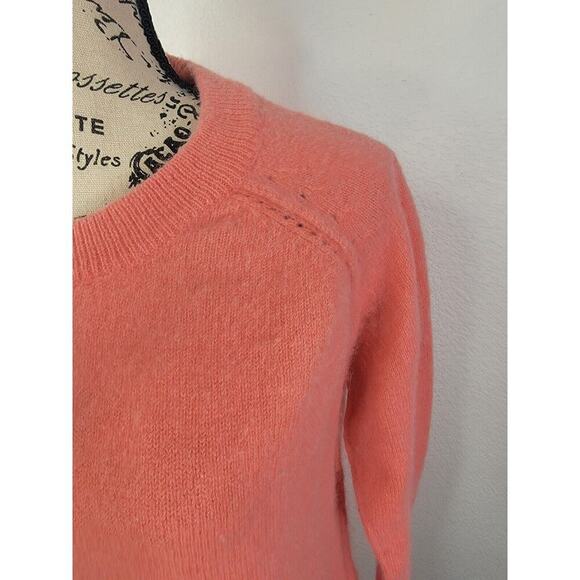 SANDRO Sweater Womens Size 1 Small Angora Blend Pullover Crewneck High Low - Picture 4 of 9